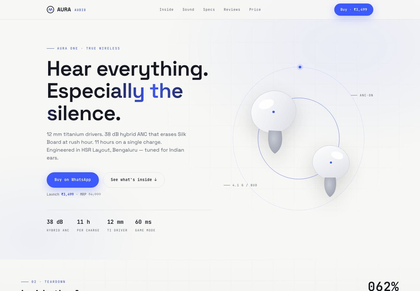 Aura Audio — live website